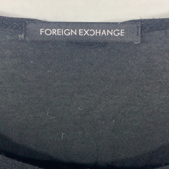 Foreign Exchange Black/Gold/White Elephant Crop Top Sz S, Cotton - Picture 2 of 4